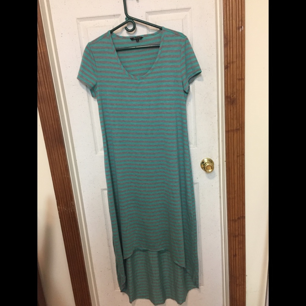Just Love Maxi Dress, mint green striped